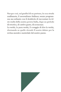 La poetica della verità - Vittorio De Sica - quarta di copertina